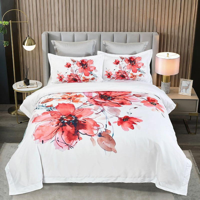 Lulani Floral Quilt Cover Set - King Size Payday Deals