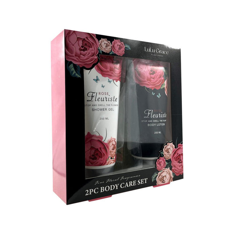 Lulu Grace Body Care Gift Set Rose Shower Gel 200ml, Body Lotion 200ml Payday Deals