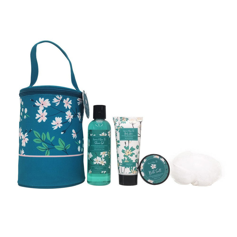 Lulu Grace Gift Set Jasmine & Green Tea Bag, Shower Gel, Body Lotion & Bath Salt Payday Deals