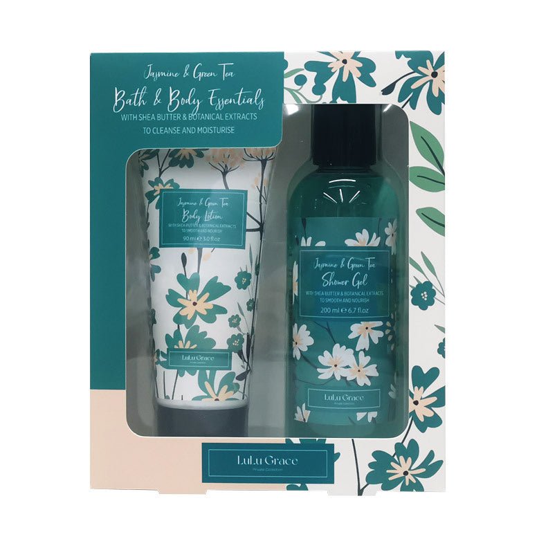 Lulu Grace Jasmine and Green Tea 200ml Shower Gel and 90ml Body Lotion Gift Set Payday Deals