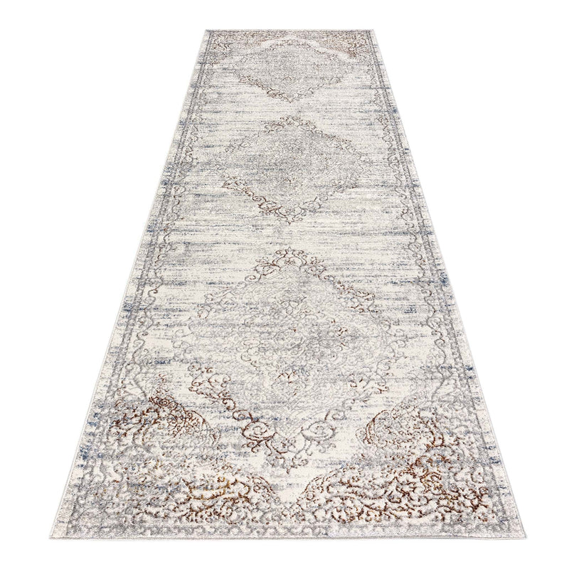 Luxe Vintage Textured Rug - Cream - 80x300 Payday Deals