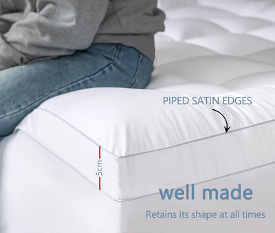 Luxury Extra Thick 1000GSM Mattress Topper -Single size Payday Deals