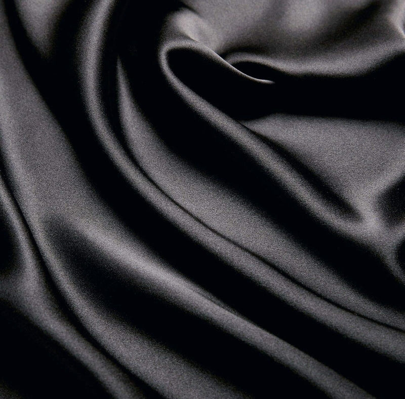 Luxury Pillowcase - 100% Pure Mulberry Silk on Both Sides - Black Payday Deals