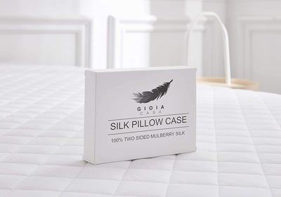 Luxury Pillowcase - 100% Pure Mulberry Silk on Both Sides - Black Payday Deals