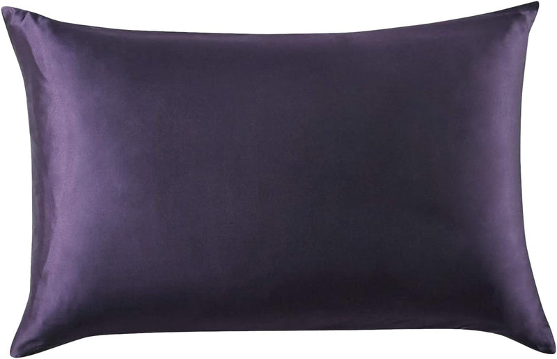 Luxury Pillowcase - 100% Pure Mulberry Silk on Both Sides - Dark Purple Payday Deals