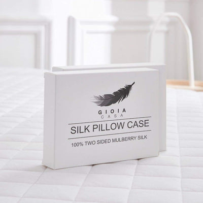 Luxury Pillowcase 2 Pack - 100% Pure Mulberry Silk on Both Sides - Navy Blue Payday Deals