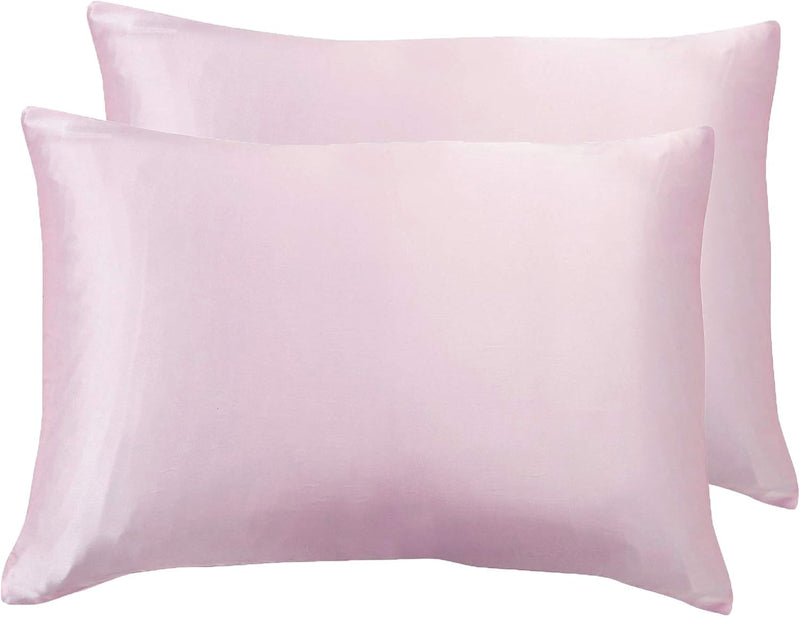 Luxury Pillowcase 2 Pack - 100% Pure Mulberry Silk on Both Sides - Pink Payday Deals