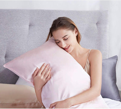 Luxury Pillowcase 2 Pack - 100% Pure Mulberry Silk on Both Sides - Pink Payday Deals