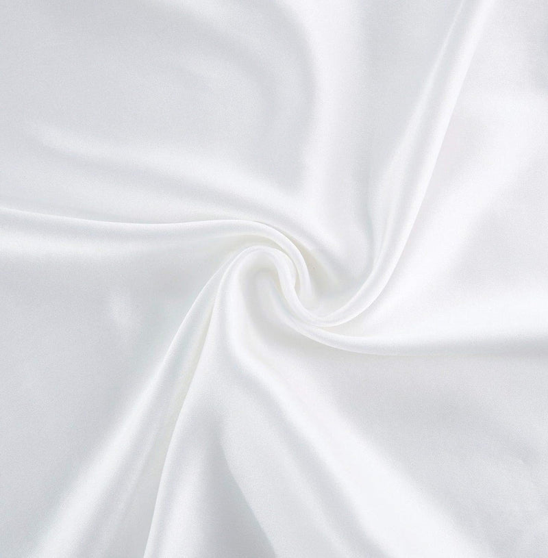 Luxury Pillowcase 2 Pack - 100% Pure Mulberry Silk on Both Sides - White Payday Deals