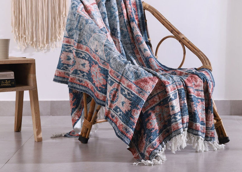 Luxury Rustic Cotton Wool Throw Rug Blanket Quilt   Large Picnic Throw Rug   Gift Valentines Mothers Day Easter   Boho Throw   Home Decor Payday Deals