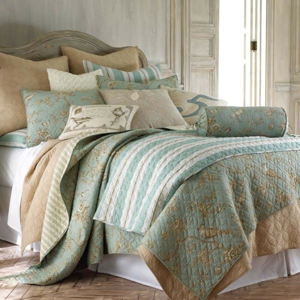 Lyon Teal 100% Cotton Quilted 3 pcs Bedspread Coverlet Set Queen Payday Deals