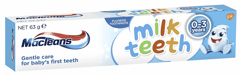 Macleans Fluoride Toothpaste Milk Teeth Gentle Care For Babies 0-3 Years Old 63g Payday Deals