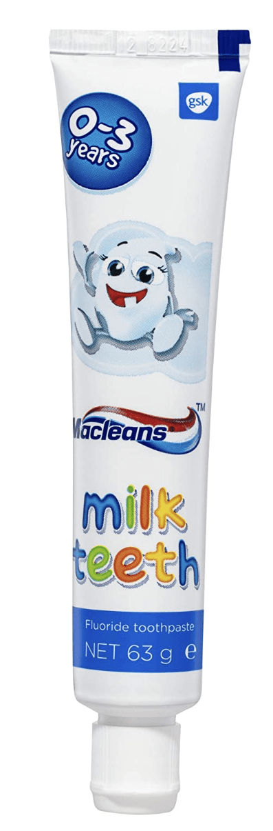Macleans Fluoride Toothpaste Milk Teeth Gentle Care For Babies 0-3 Years Old 63g Payday Deals