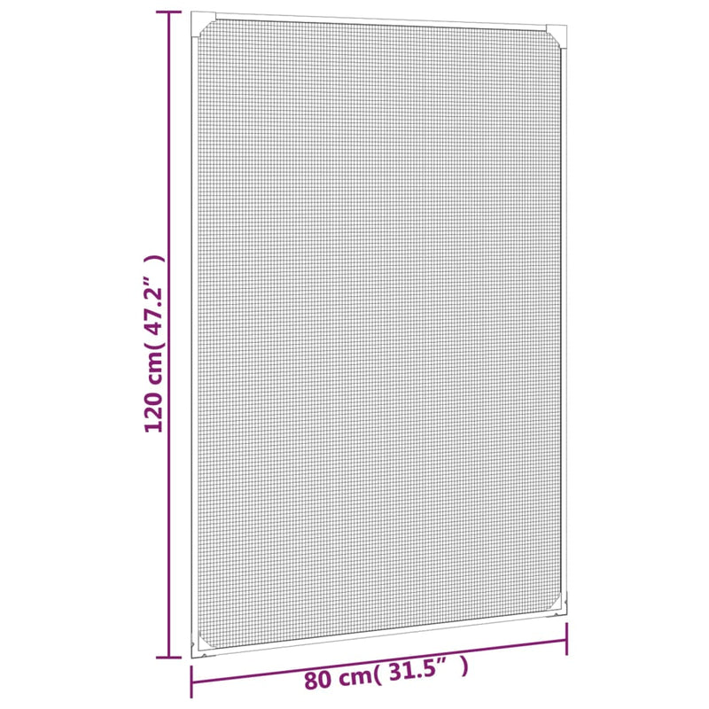 Magnetic Insect Screen for Windows White 80x120 cm Payday Deals