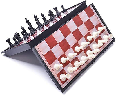 Magnetic Portable Travel Chess Game Set Folding Board Game Chessboard - 16 x 16cm