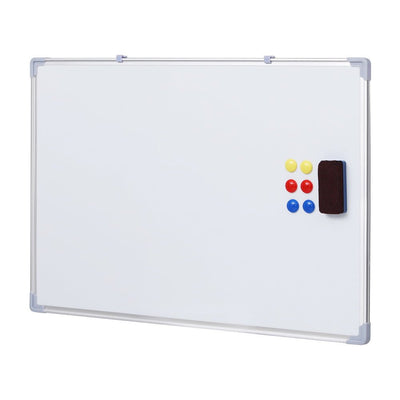 Magnetic Whiteboard 60x90cm Erase Board Marker Eraser Tray Home Office School Payday Deals