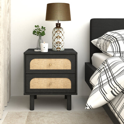 MAIVE 2 Drawer Side Table Nightstands