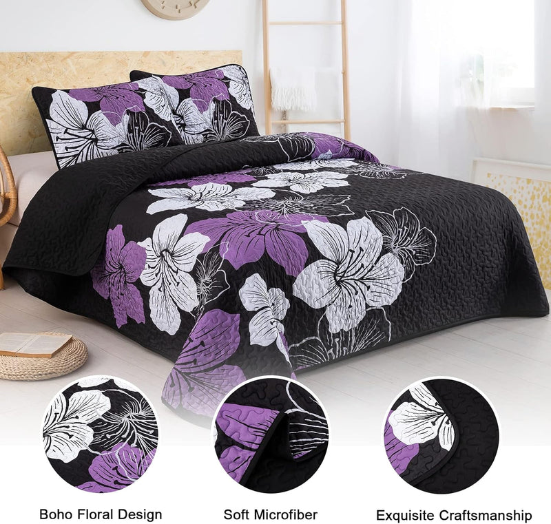 Majestic Quilted Bedspread and Pillowcases Set: Unmatched Beauty and Comfort - Queen size Payday Deals