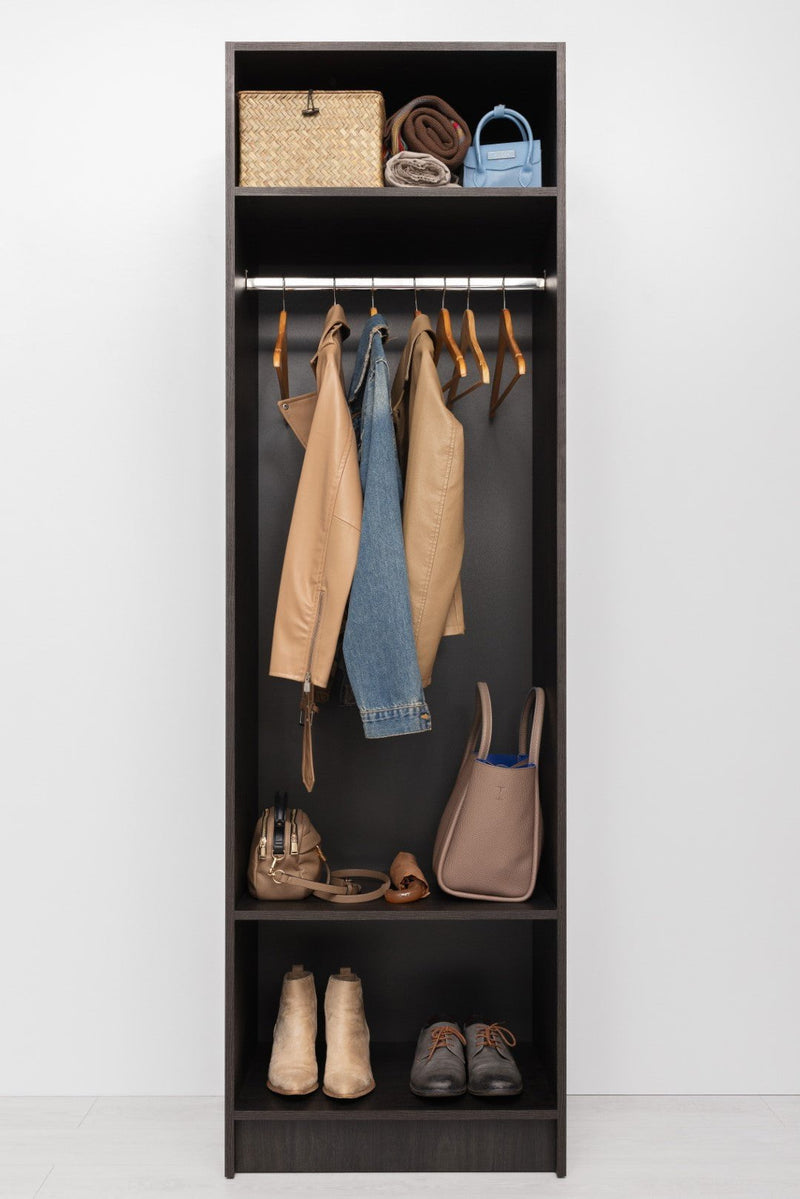 MALMO TWO SHELF/HANGRAIL WALK IN WARDROBE - NORDIC ASH Payday Deals