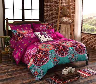 Mandala Queen Size Duvet Quilt Cover Set