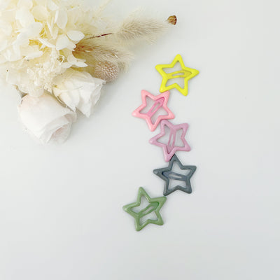 MANGO JELLY Butter Cream Hair Clips Collection - Candy Stars - Twin Pack Payday Deals