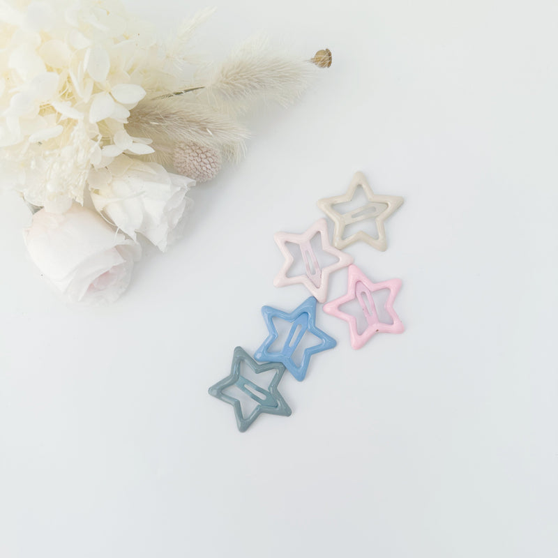 MANGO JELLY Butter Cream Hair Clips Collection - Ice cream Stars - One Pack Payday Deals