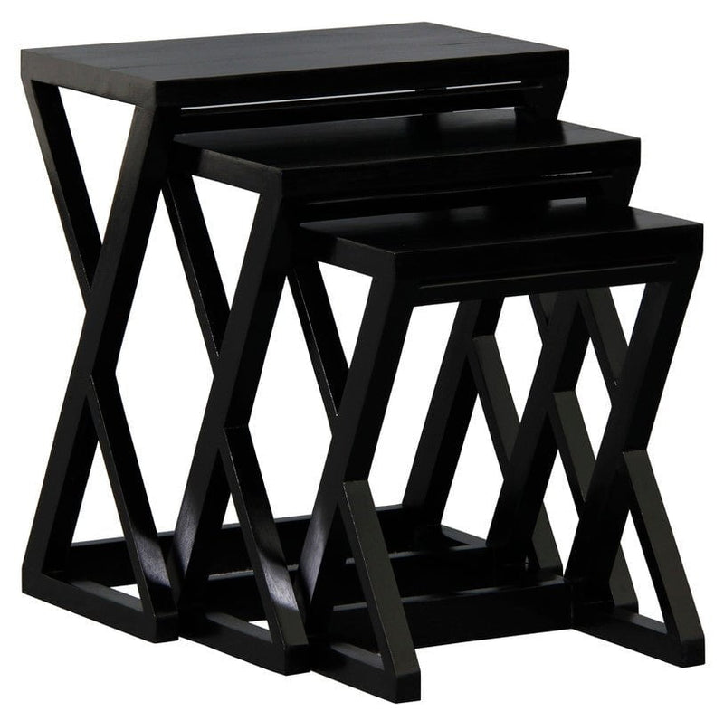 Manhattan Nest of Tables - Set of 3 (Black) Payday Deals