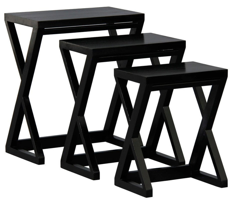 Manhattan Nest of Tables - Set of 3 (Black) Payday Deals