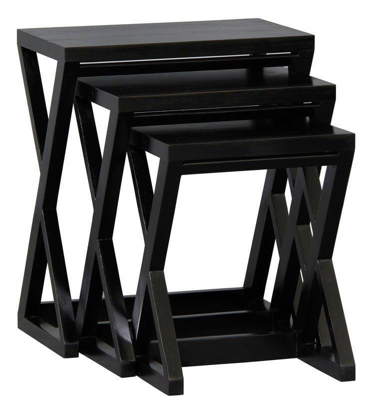 Manhattan Nest of Tables - Set of 3 (Black) Payday Deals