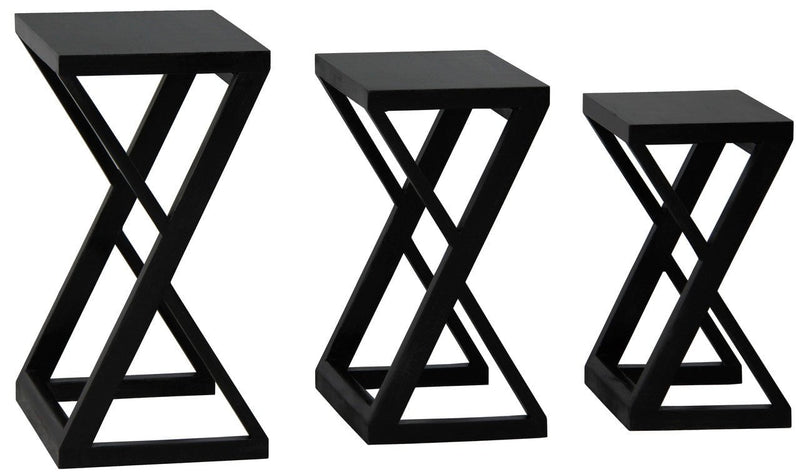 Manhattan Nest of Tables - Set of 3 (Black) Payday Deals