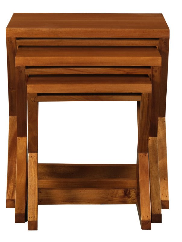 Manhattan Nest of Tables - Set of 3 (Light Pecan) Payday Deals