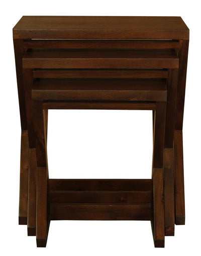 Manhattan Nest of Tables - Set of 3 (Mahogany) Payday Deals