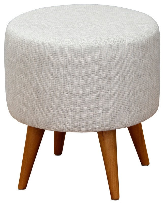 Manhattan Round Ottoman (Light Grey) Payday Deals