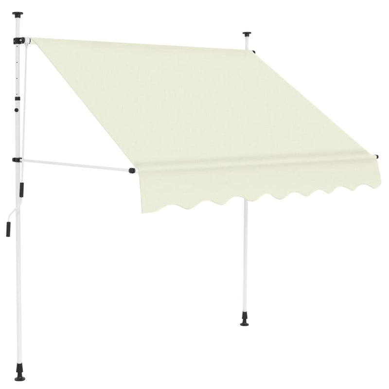 Manual Retractable Awning 200 cm Cream Payday Deals