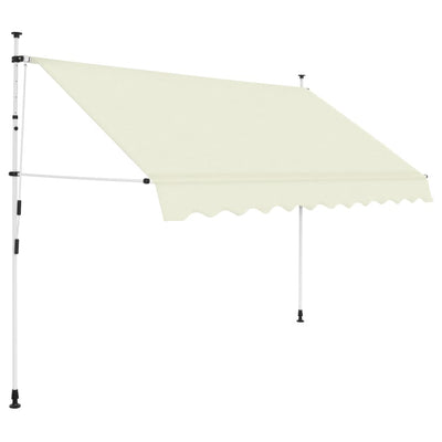 Manual Retractable Awning 300 cm Cream Payday Deals