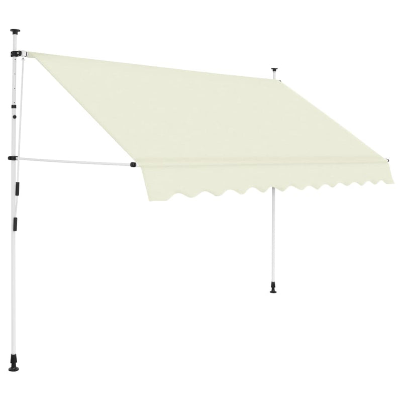 Manual Retractable Awning 300 cm Cream Payday Deals