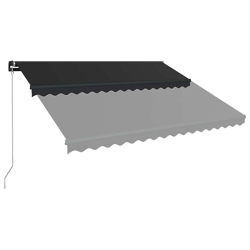 Manual Retractable Awning 400x300 cm Anthracite Payday Deals