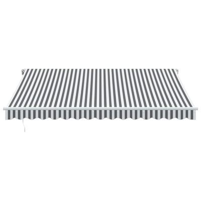 Manual Retractable Awning Anthracite&White 400x300 cm Payday Deals