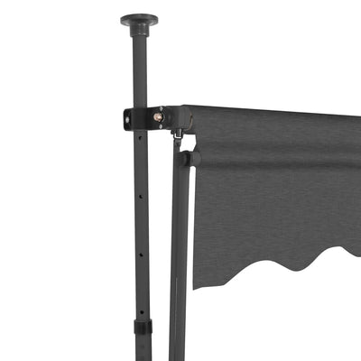 Manual Retractable Awning with LED 350 cm Anthracite Payday Deals