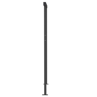 Manual Retractable Awning with Posts 3x2.5 m Anthracite Payday Deals