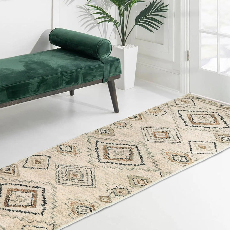 Marlow Floor Rug Hallway Runner Washable Soft Plush Carpet Non Slip 180X60cm Payday Deals