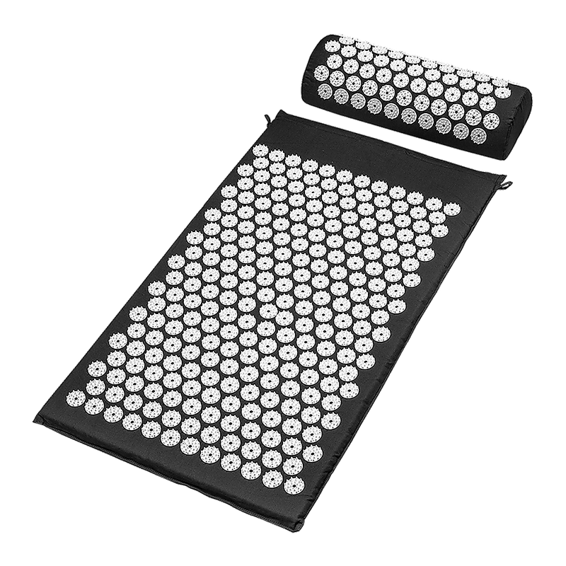 Massage Acupressure Yoga Mat With Pillow Sit Mats Cut Pain Stress Soreness Payday Deals