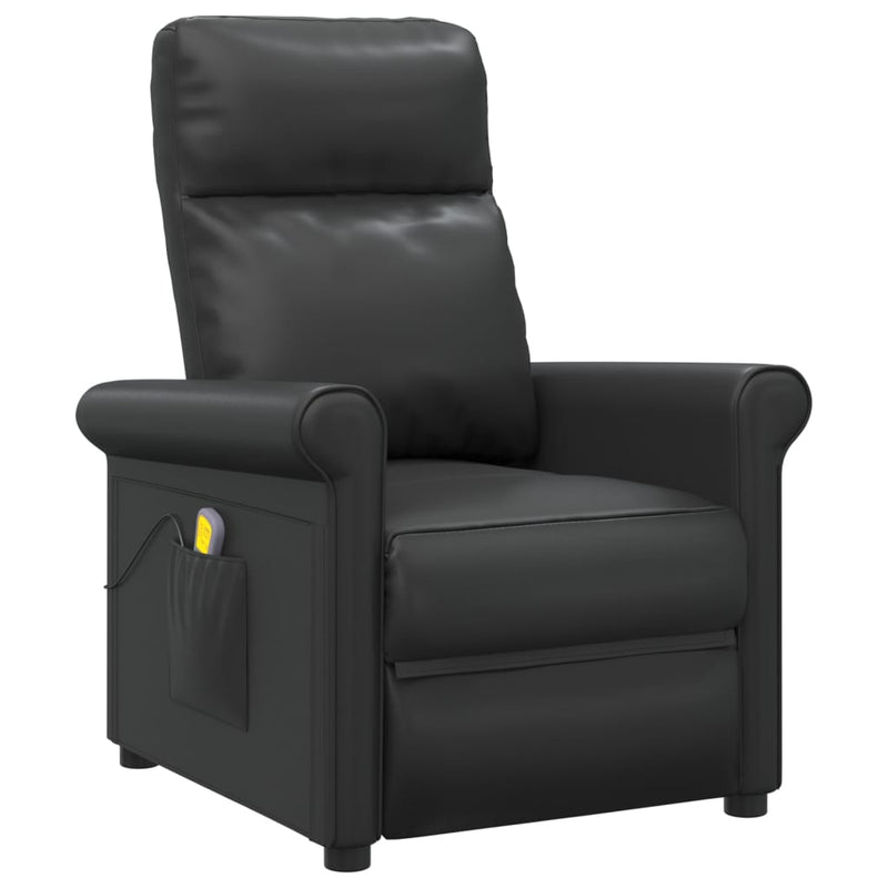 Massage Chair Black Faux Leather Payday Deals