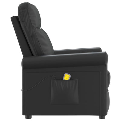 Massage Chair Black Faux Leather Payday Deals