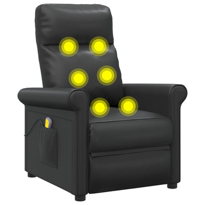 Massage Chair Black Faux Leather Payday Deals