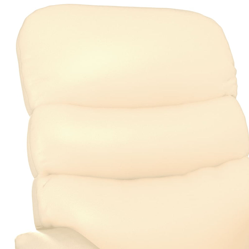 Massage Chair Cream Faux Leather Payday Deals