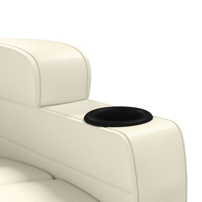 Massage Chair Cream White Faux Leather Payday Deals