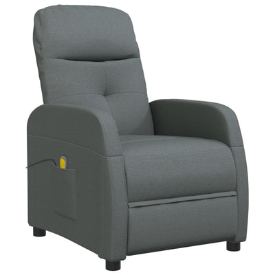 Massage Chair Dark Grey Fabric Payday Deals