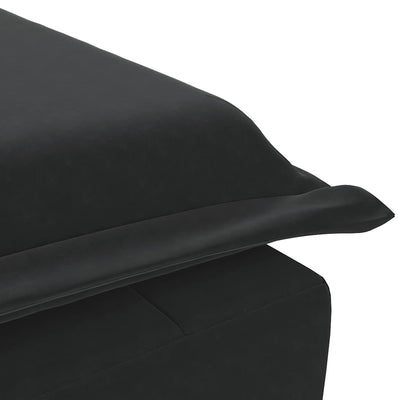 Massage Chaise Lounge with Bolster Black Velvet Payday Deals