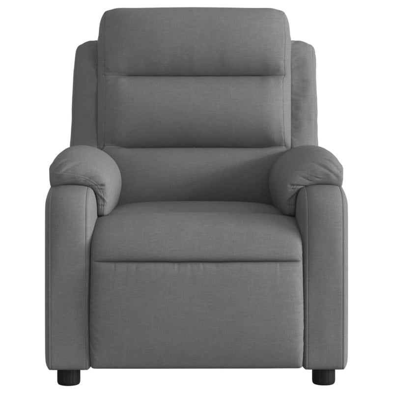 Massage Recliner Chair Dark Grey Fabric Payday Deals
